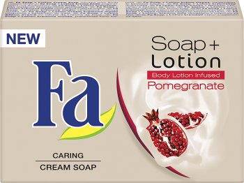 lation creamy soap + bar of soap body lotion Pomegranate