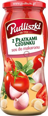 sauce pour pâtes avec des flocons d'ail