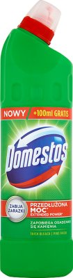 Domestos płyn do czyszczenia WC 650 ml + 100 ml gratis Pine Fresh