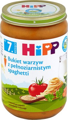 Bukiet warzyw z pełnoziarnistym Spaghetti BIO 