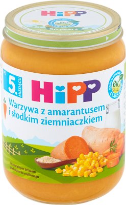 Warzywa z amarantusem i słodkim ziemniaczkiem BIO