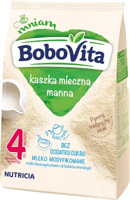 BoboVita kaszka mleczna manna bez dodatku cukru