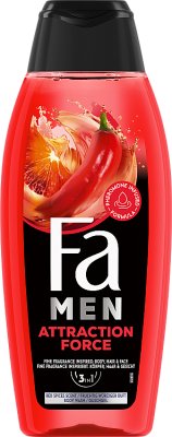 Men gel for body and hair Attraction force