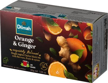 Dilmah Orange & Ginger herbata czarna z aromatem pomarańczy i imbiru