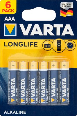 longlife AAA alkaline batteries