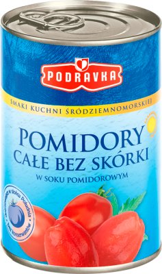 Podravka pomidory całe  Bez skórki w soku pomidorowym