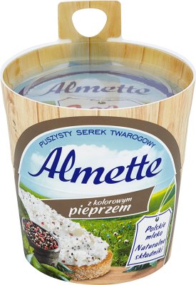 , Almette queso cremoso con pimienta de colores