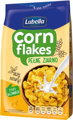 Lubella Corn Flakes płatki śniadaniowe kukurydziane pełnoziarniste