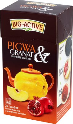Big-Active Czarna herbata Pigwa&Granat