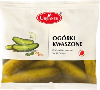 pickled cucumbers in a bag