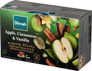 thé noir thé noir de Ceylan aux saveurs de pomme, de cannelle et de vanille