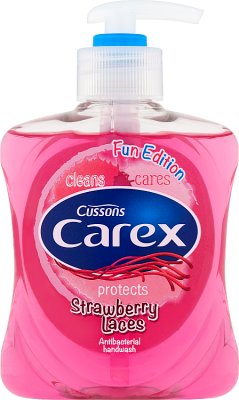 Carex Kids Antybakteryjne mydło w płynie Strawberry Candy - słodki truskawkowy zapach