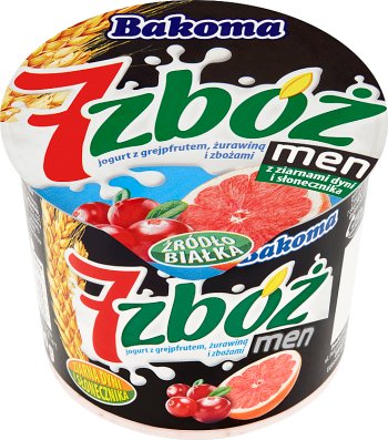 7 hombres cereales yogur de arándano - semillas de girasol y de pomelo rojo + calabaza