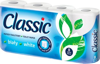 Velvet Classic Toilettenpapier klassisch weiß mit Aufdruck