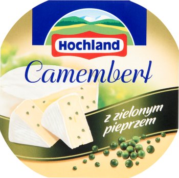camembert cheese with green pepper