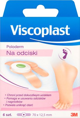 Viscoplast poloderm patch on toes