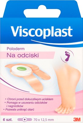 Viscoplast poloderm Patch auf die Zehen