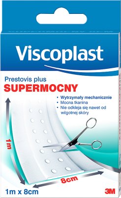 Prestovis Viscoplast y el parche hipoalergénico 1m de corte x 8cm