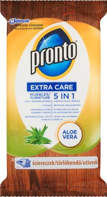 Pronto 5w1 Aloe Vera ściereczki do mebli i drewna