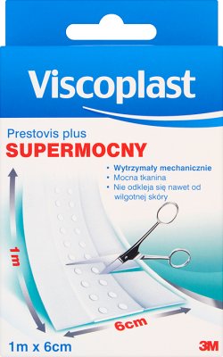 Viscoplast prestovis plus patch hypoallergenic cutting 1m x 6cm