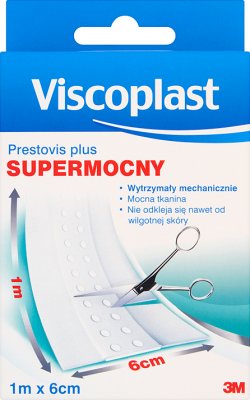 Viscoplast prestovis ainsi correctif hypoallergénique 1m x 6cm de coupe