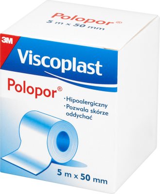 Viscoplast Vlies- Klebeband mit einem Acrylkleber zur Befestigung verschiedener Arten von Dressings 5m x 50mm