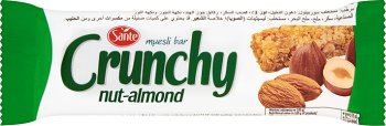 crunchy , nutty - almond granola bar