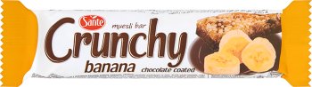 Sante Crunchy baton bananowy podlany czekoladą