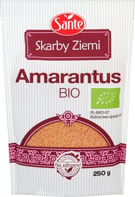 Organic amaranth treasures of the earth