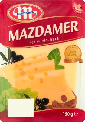 Mlekovita Mazdamer cheese in slices