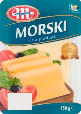 Mlekovita Sea yellow cheese in slices