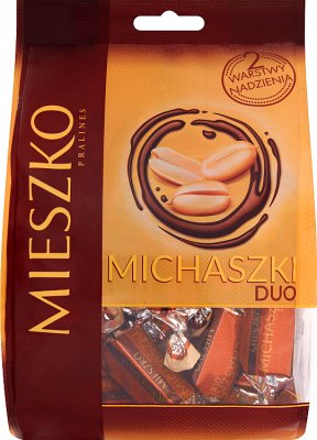 Michaszki duo candy with nuts in chocolate
