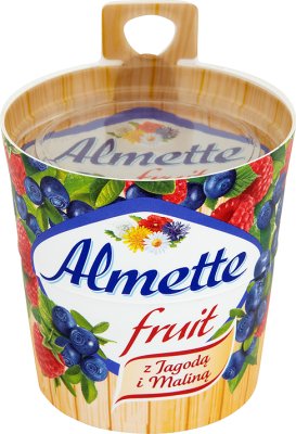 , Almette creamy cheese berry fruit with raspberry