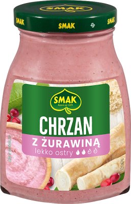 Geschmack leicht würzig Cranberry- Meerrettich