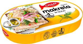 fillets of mackerel in oil
