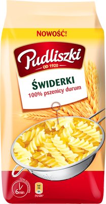 Pudliszki makaron Świderki 100% pszenicy durum