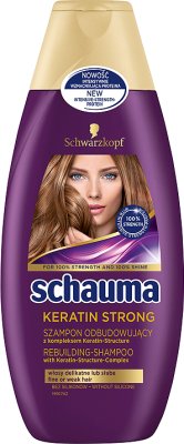 Schaum queratina champú potencia reconstrucción