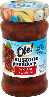 Ole! Suszone pomidory  w oleju z ziolami