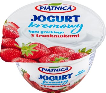 Greek yogurt with strawberries type