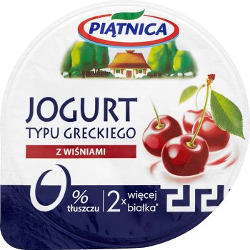 Греческий тип йогурт из вишни