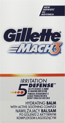 Gillette Mach 3 nawilżający balsam po goleniu