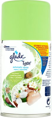 glade pulverización automática para suministrar madera de sándalo y jazmín registro