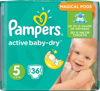 active baby diapers dry 5 junior , 11-18 kg