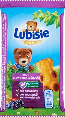 Petitki Lubisie z owocami leśnymi