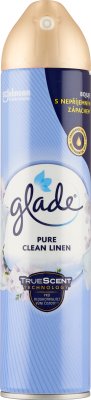 glade to clean fresh air freshener aerosol with the scent of laundry dried in the sun