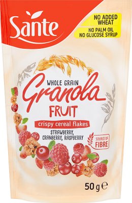 Sante Gronola fruit, cereal, cranberry, raspberry, strawberry, chokeberry