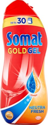 Gold Gel zum Waschen von Geschirr in der Spülmaschine