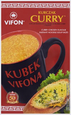 Vifon taza Vifon Curry de pollo sopa instantánea