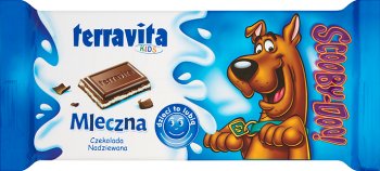 Terravita Kids Scooby-Doo czekolada nadziewana mleczna z nadzieniem Mleczna