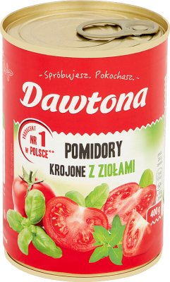 Dawtona Pomidory krojone w puszce z bazylią i oregano